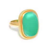 ELIZABETH LOCKE, CHRYSOPRASE RING