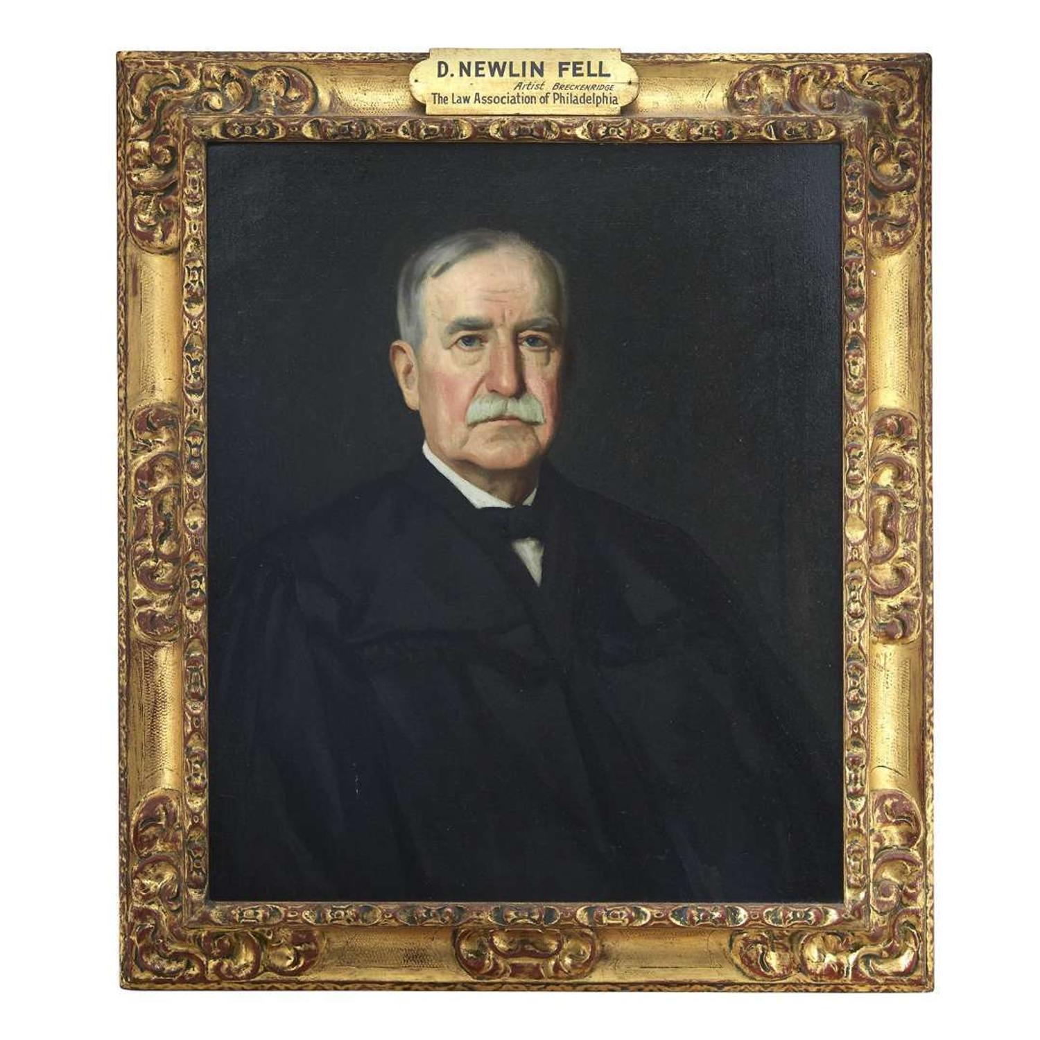 Hugh H. Breckinridge (1870-1937) Portrait of David Newlin Fell (1840-1919)
