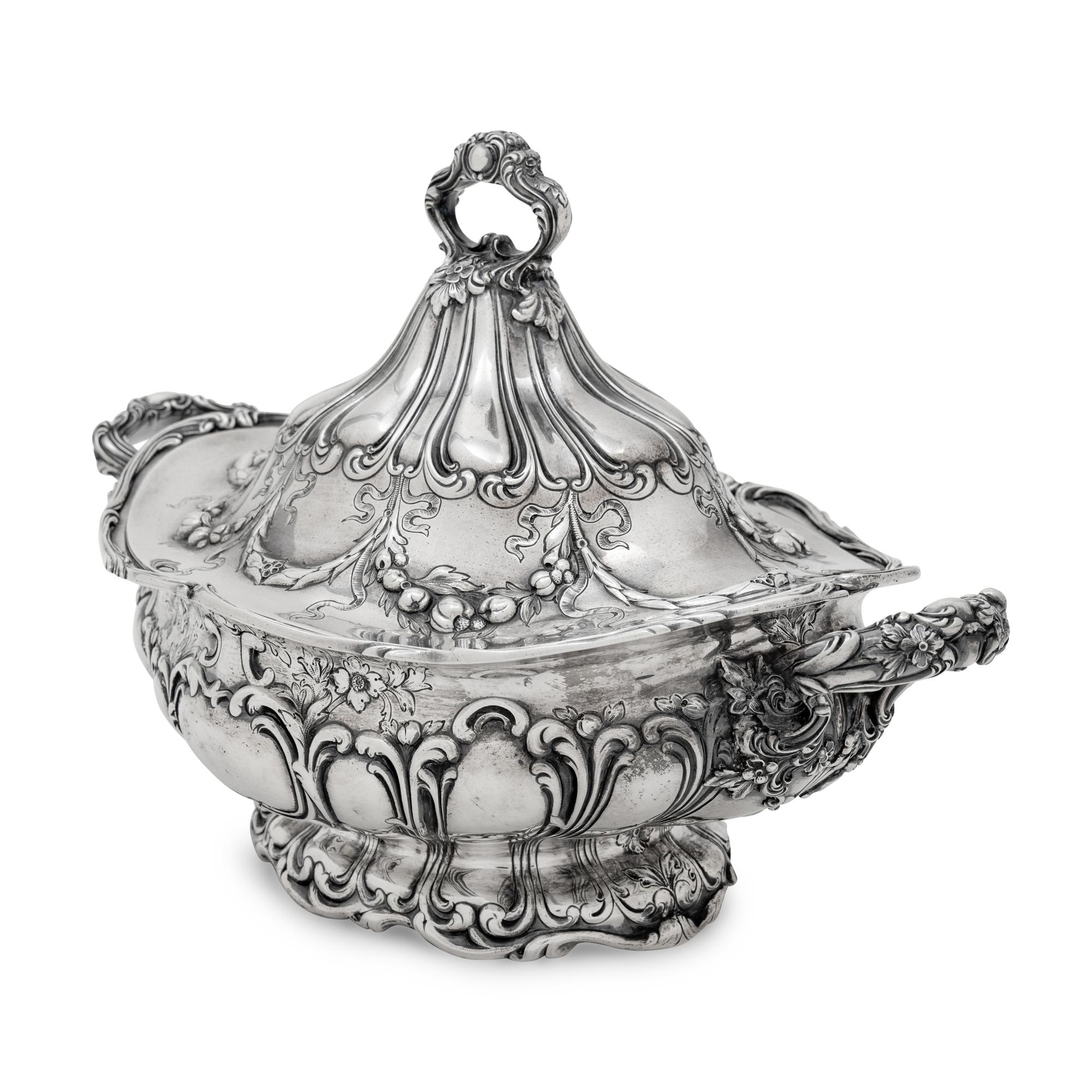 An American Silver Covered Tureen