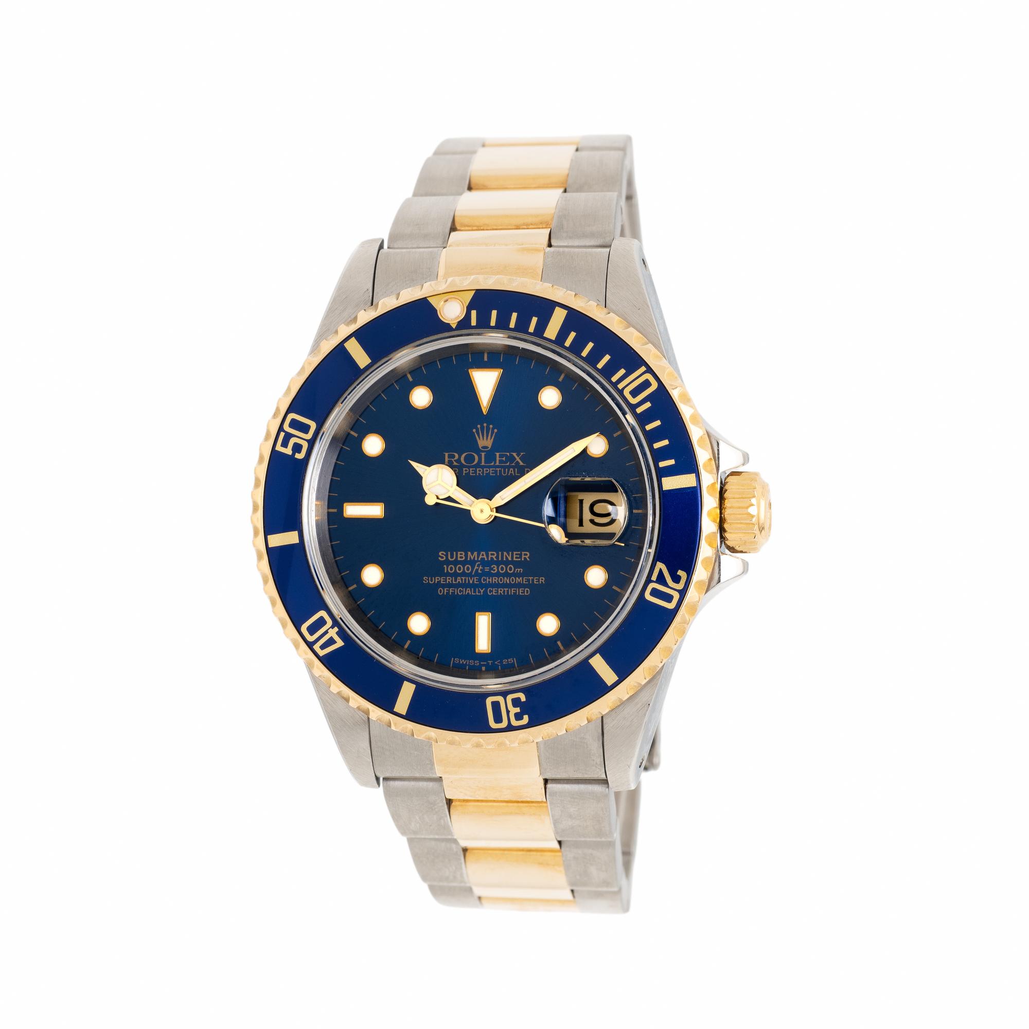 Rolex, Ref. 16613, 18K Yellow Gold & Stainless Steel 'Submariner' Watch