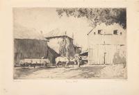 Daniel Garber (American, 1880-1958) - Farm Yard