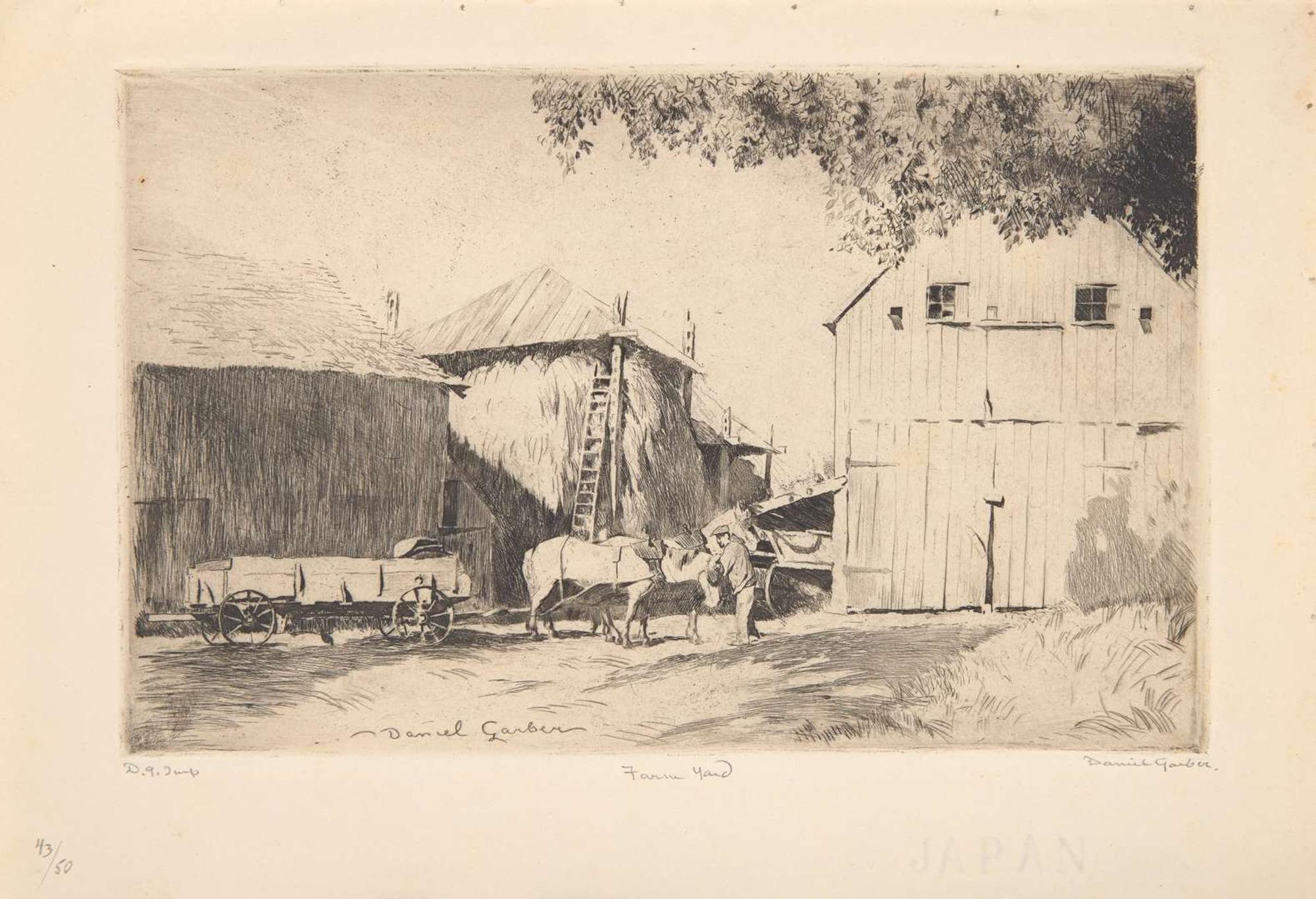 Daniel Garber (American, 1880-1958) - Farm Yard