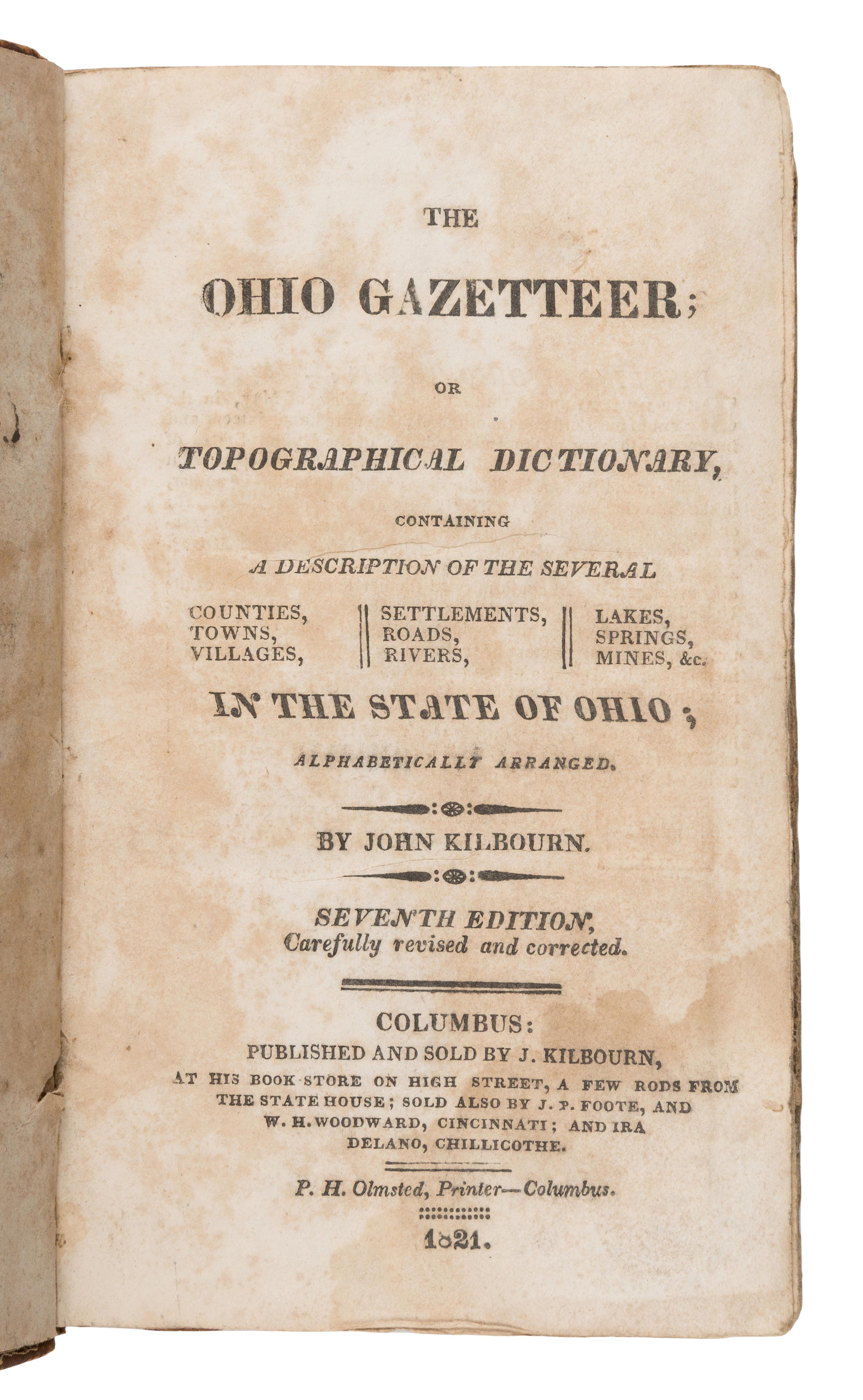 [Ohio]. A group of 5 titles with early Columbus imprints, comprising: