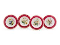 Four English Porcelain Dessert Stands