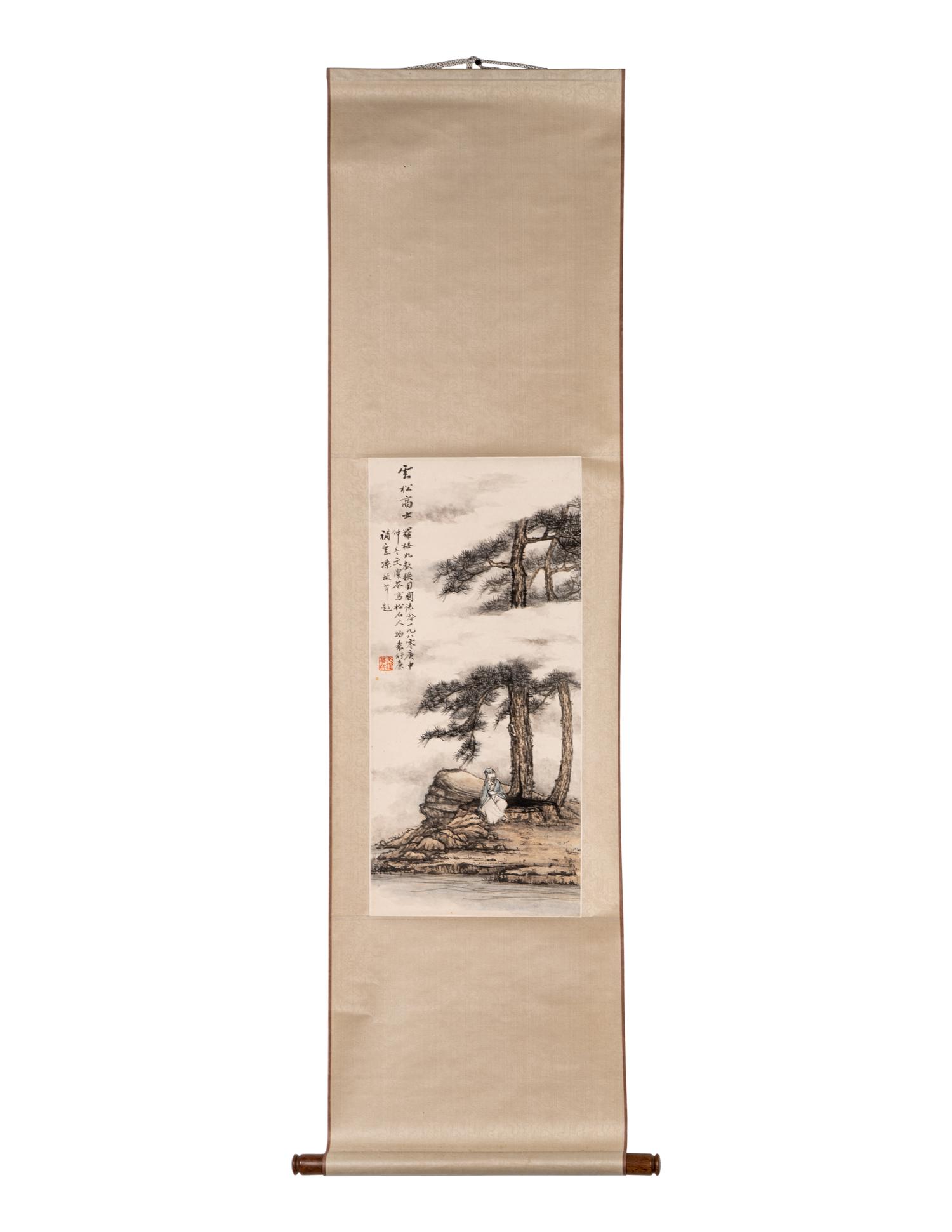Two Chinese Hanging Scrolls
