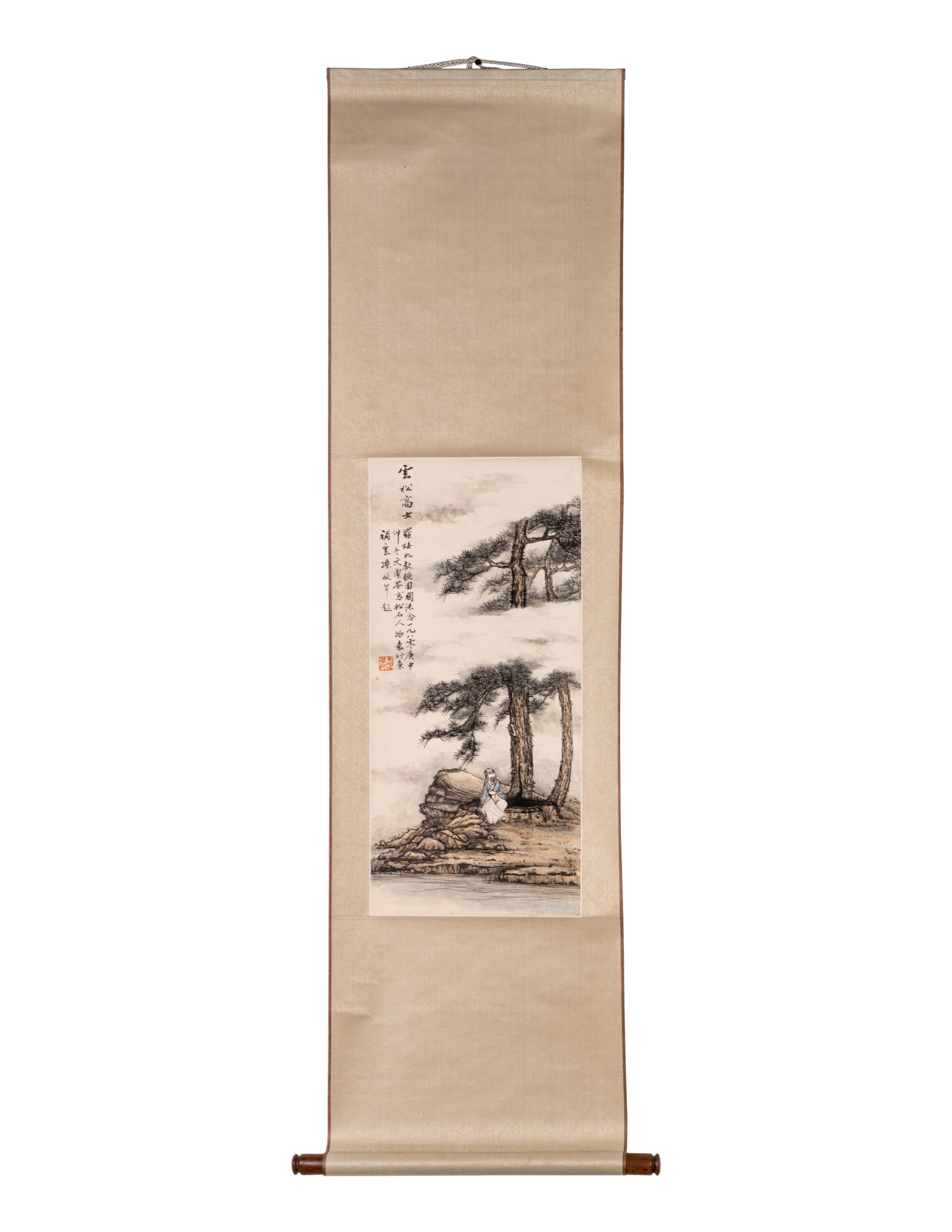 Two Chinese Hanging Scrolls