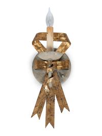 A Pair of Gilt Metal Two-Light Wall Sconces and Four Matching Single-light Sconces — 20TH CENTURY