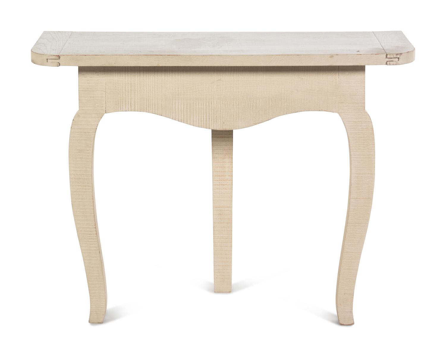 A Gray Painted Console Table
