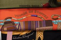 Three Designer Scarves: Two Hermès, One Ferragamo