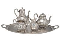 A Victorian Silver Four-Piece Tea and Coffee Service