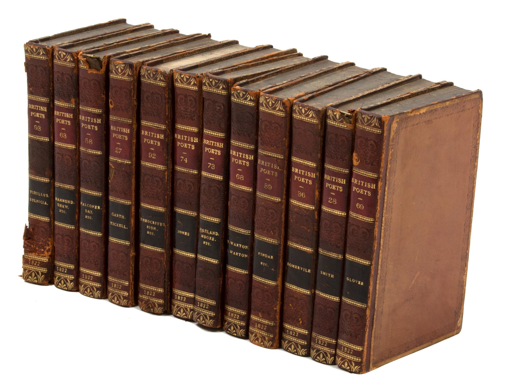 A Collection of Fifty-Six Miscellaneous Leather Bound Volumes — 20TH CENTURY