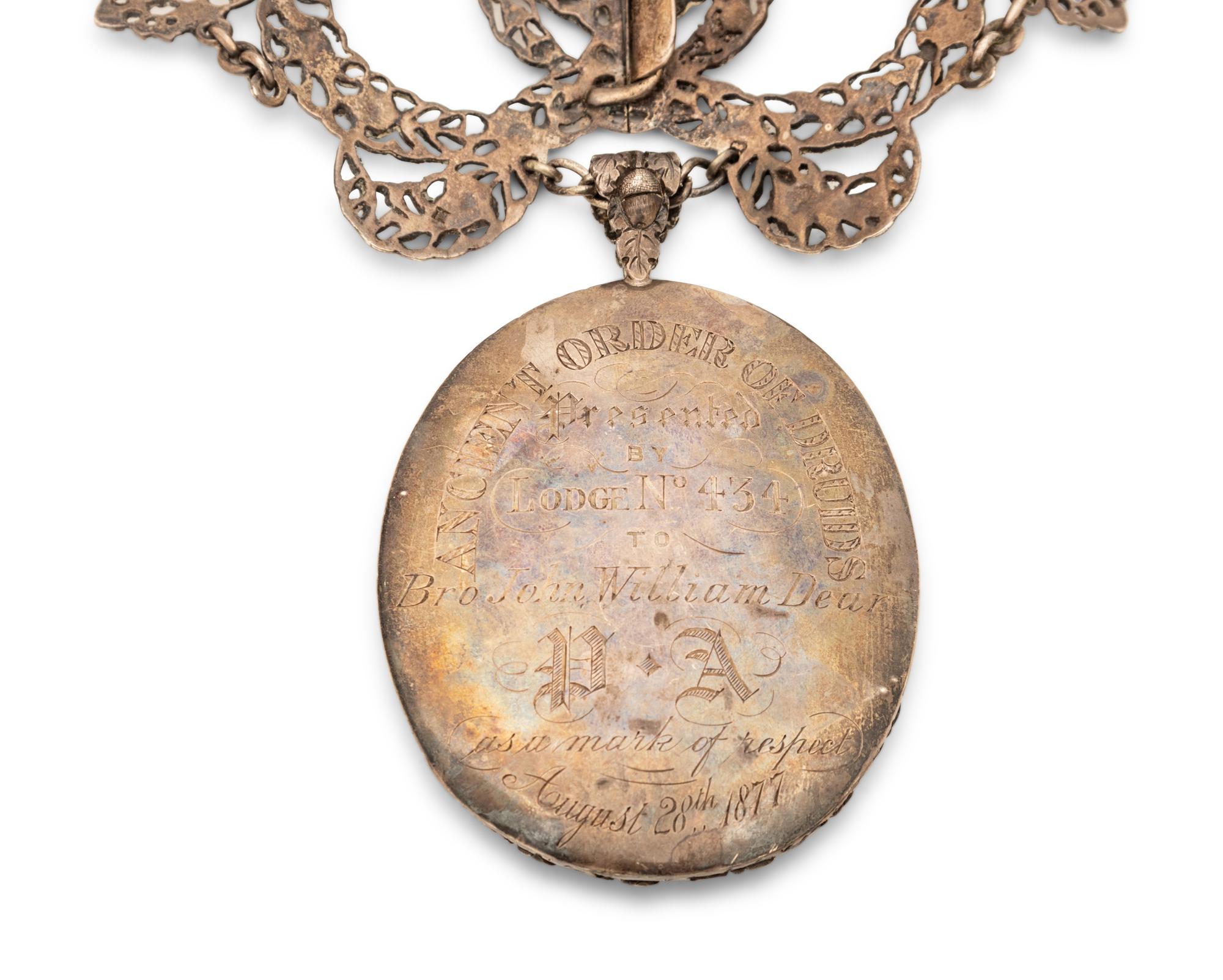 A Ceremonial Ancient Order of Druids Pendant Necklace