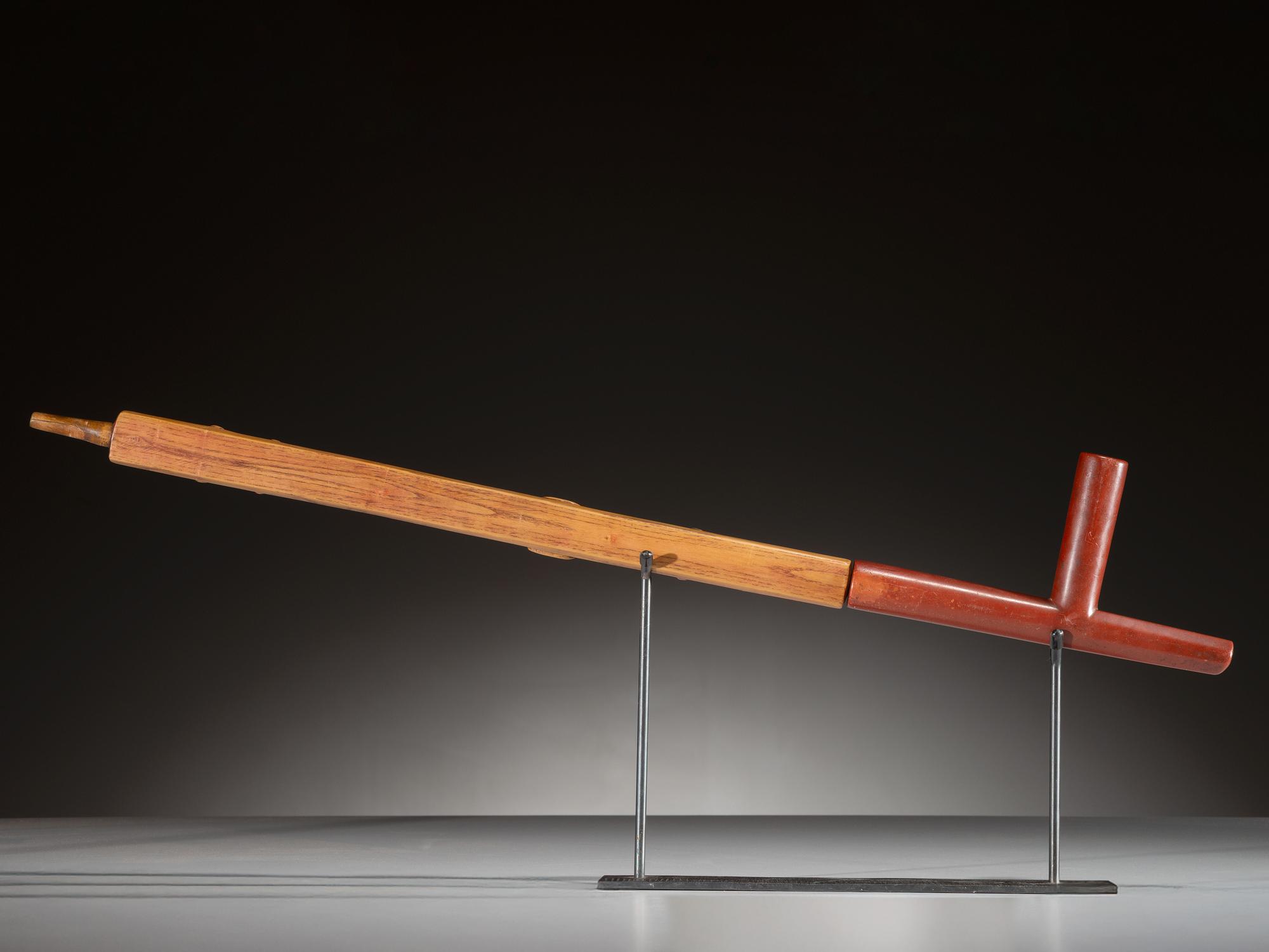 Standing Rock Figural Pipe with Catlinite Bowl