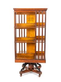A William IV Mahogany Revolving Bookcase — 19TH CENTURY