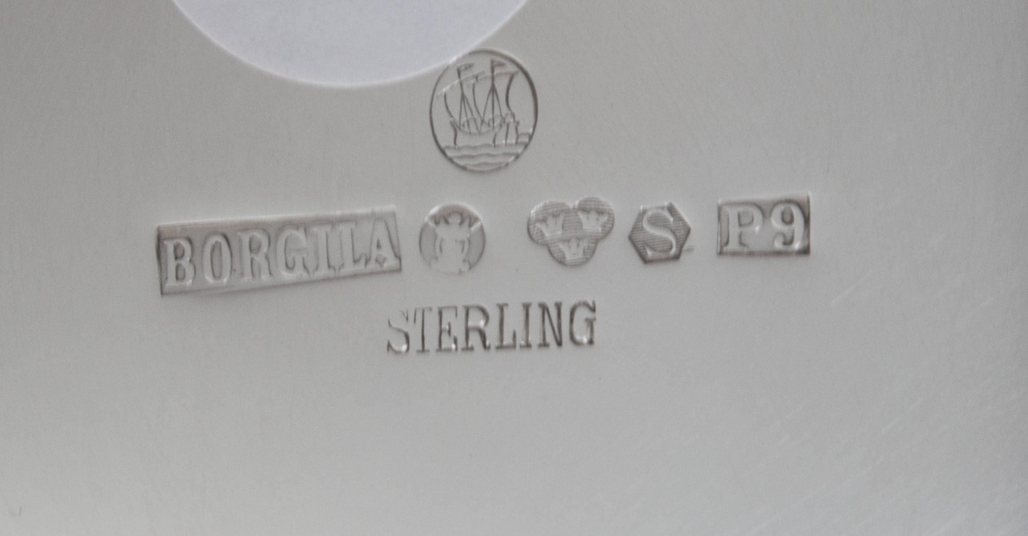 A Swedish Silver Bowl, Borgila, Vastervik, 1965, of shallow, circular form with beaded borders, raised on a conforming short foot.