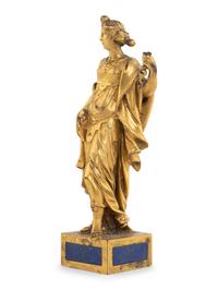 A North Italian Gilt Bronze Figure of Fortitude