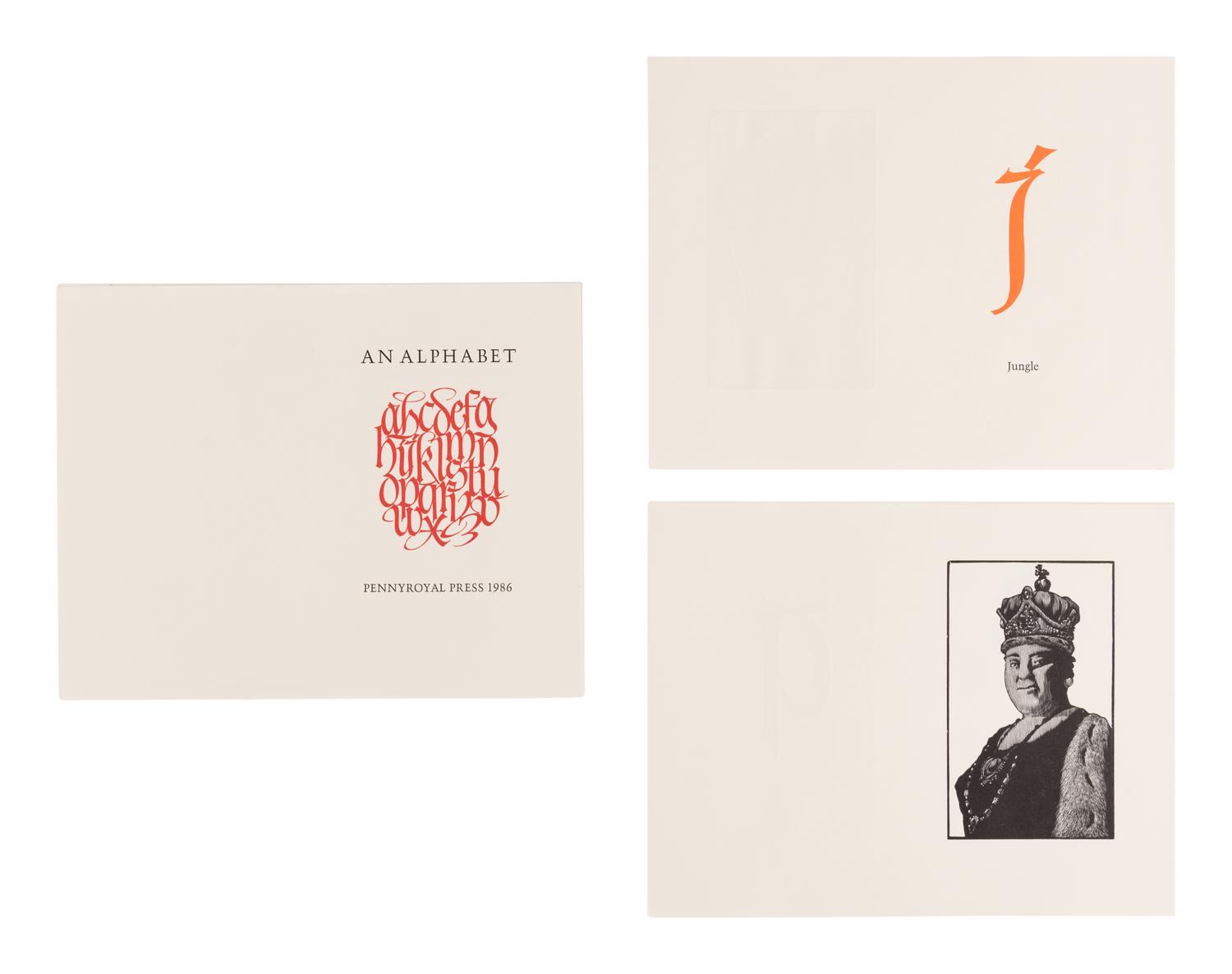 MOSER, Barry. An Alphabet . West Hatfield, MA: Pennyroyal Press, 1986.