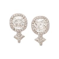 DIAMOND AND PLATINUM EARRINGS
