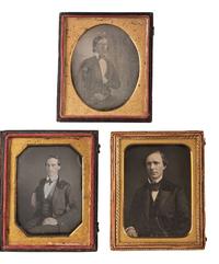 [EARLY PHOTOGRAPHY]. 7 daguerreotype portraits of men, highlighted by an example by J. GURNEY.