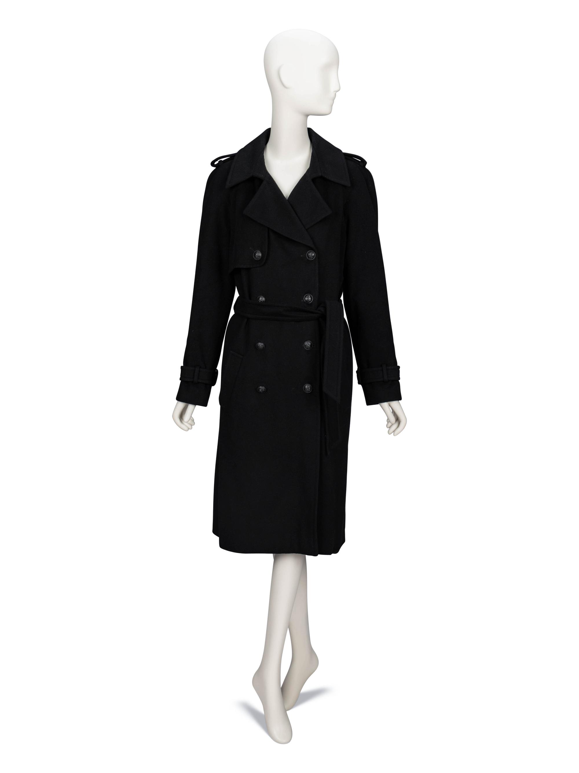 Chanel, Black Cashmere Trench Coat