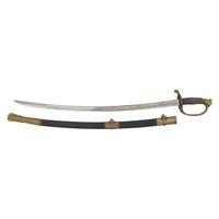 Horstmann Finley Etched Curved Blade Foot Officer's Sword Presented to Cpt. John McDowell - 77th PA