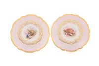 A Pair of Worcester (Flight, Barr and Barr) Porcelain Plates