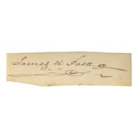 [Presidential] Polk, James K. Clipped Signature