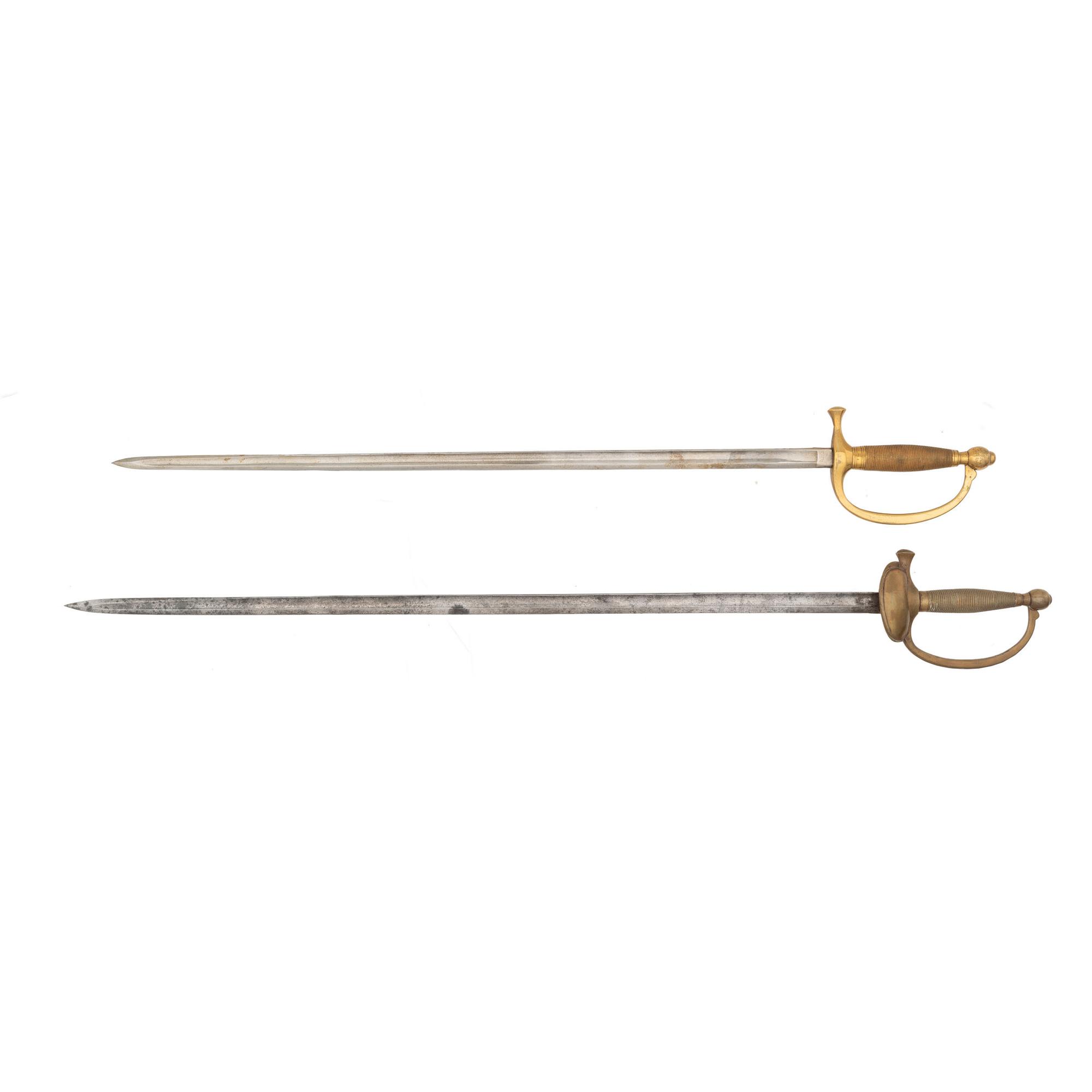 Lot of Two: A U.S. Model 1840 NCO Sword and U.S. Model 1840 Musicians Sword