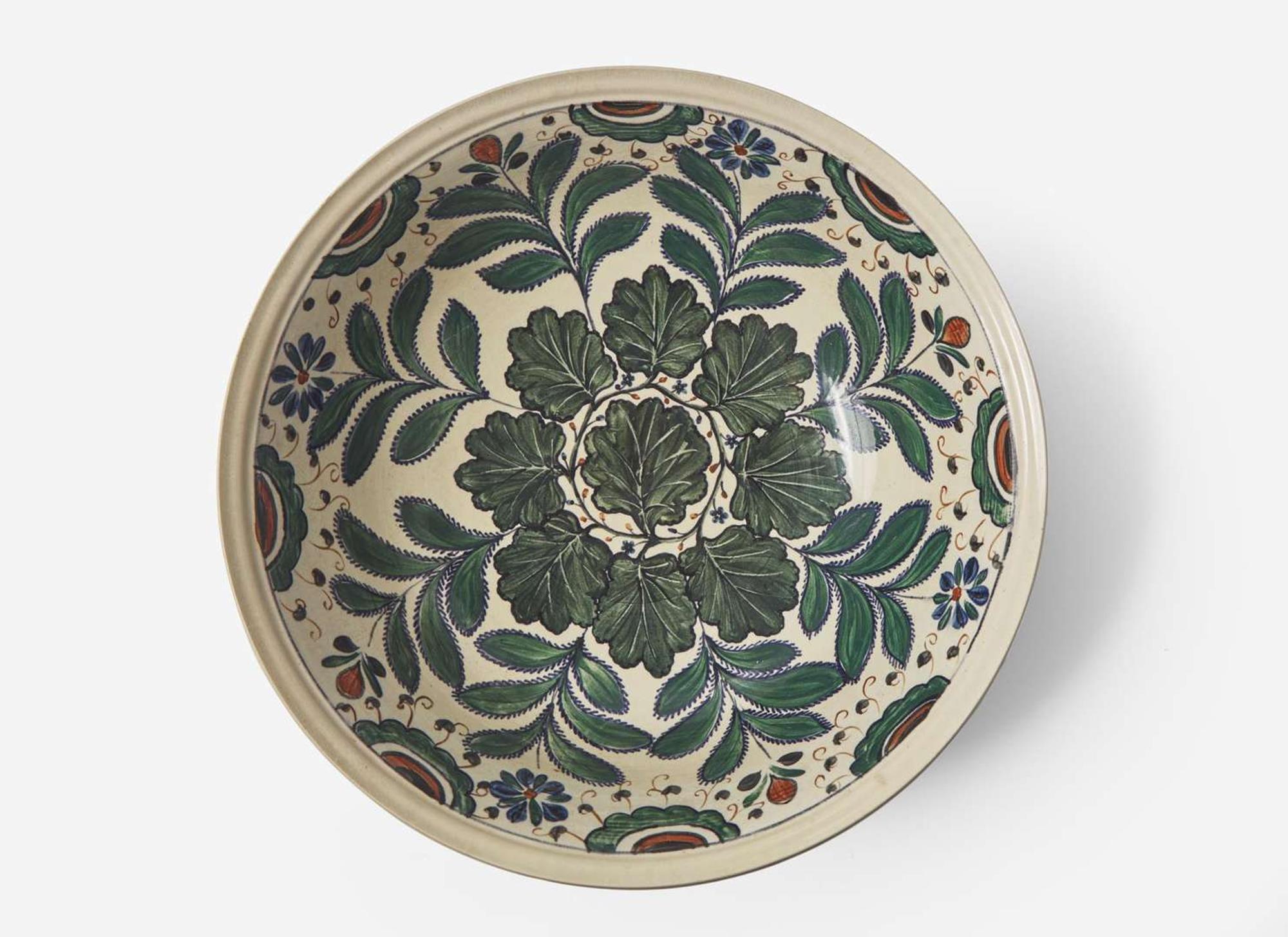 A Large Wedgwood Alfred Powell Decorated Footed Punch Bowl, UK, circa 1920