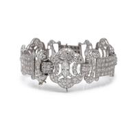 PLATINUM AND DIAMOND BRACELET