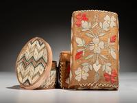 Great Lakes Quilled Birchbark Boxes