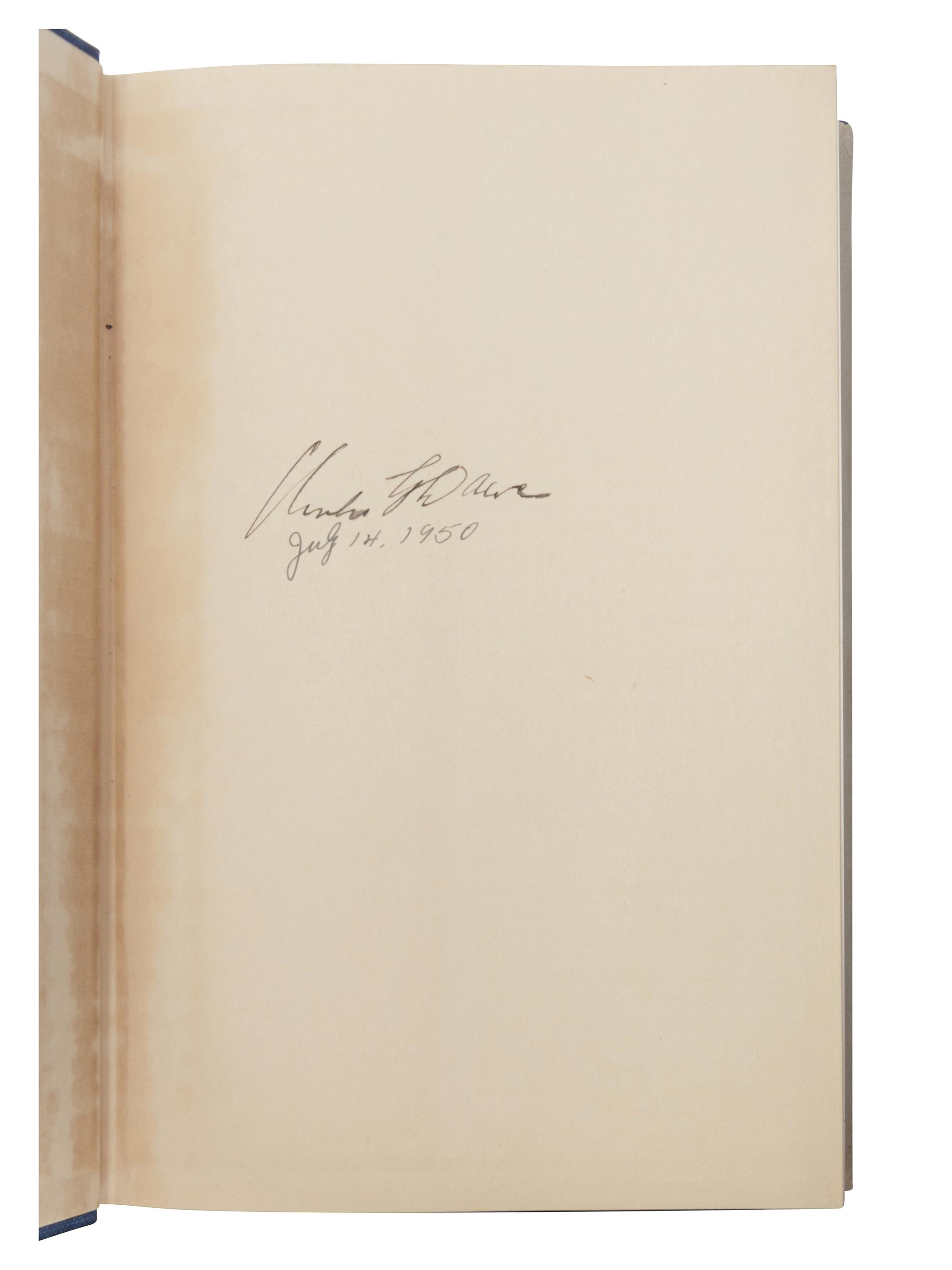 DAWES, Charles G. (1865-1951). The First Year of the Budget of the United States . New York and London: Harper & Brothers, 1923.