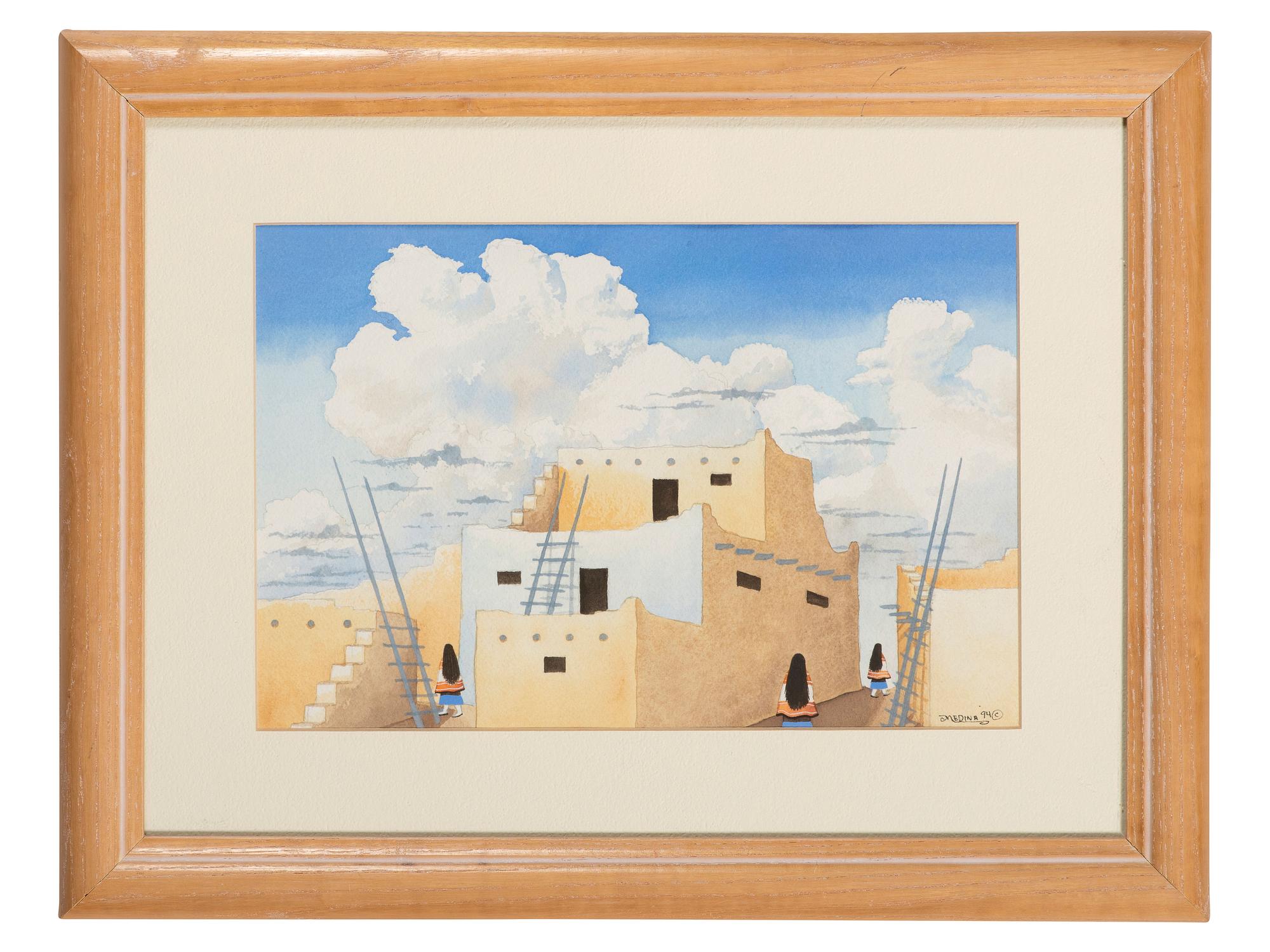 Collection of Framed and Unframed Pueblo Works