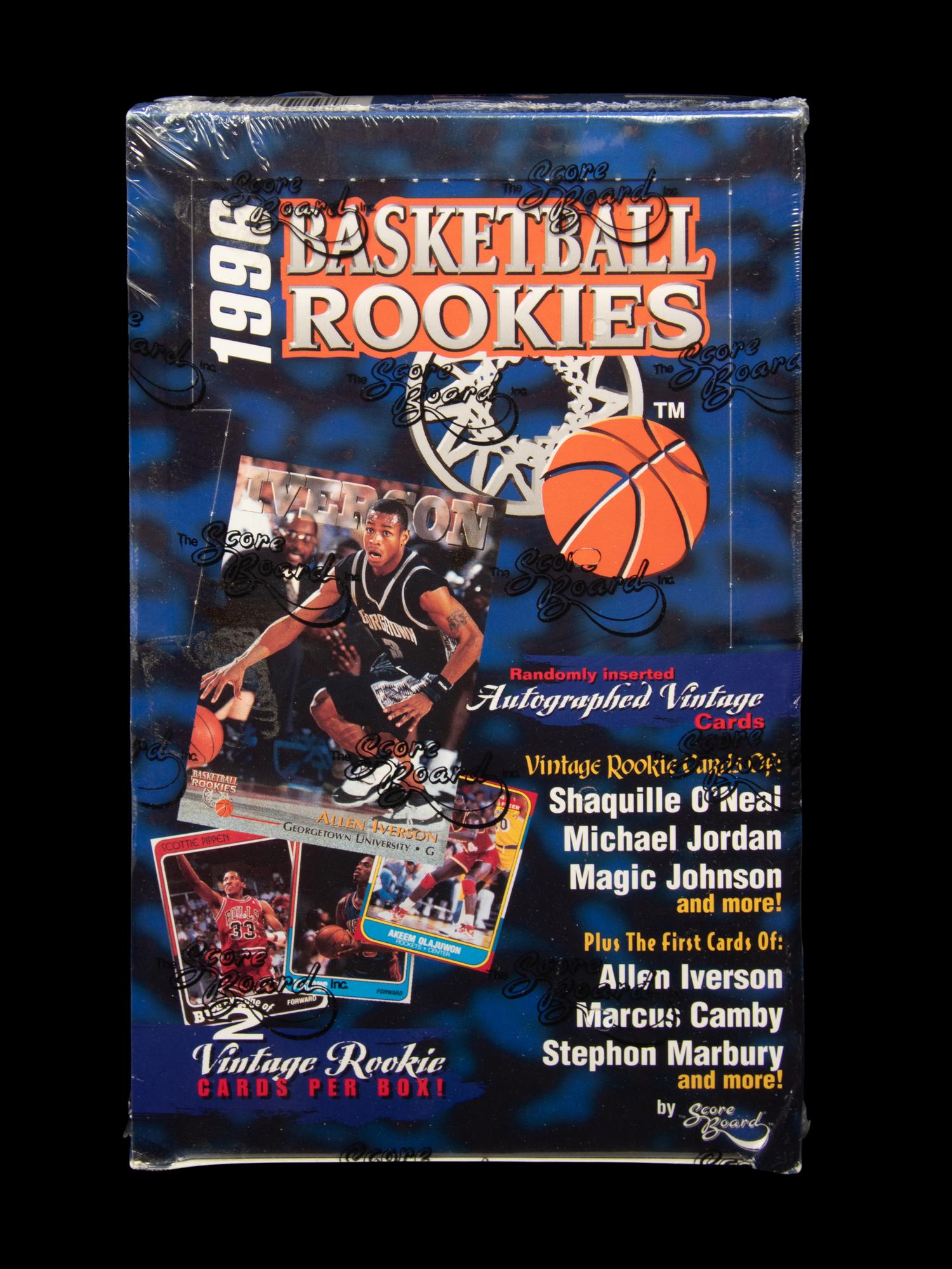A Retail Box of 1996 Scoreboard Basketball Rookies Cards (Kobe Bryant Rookie)