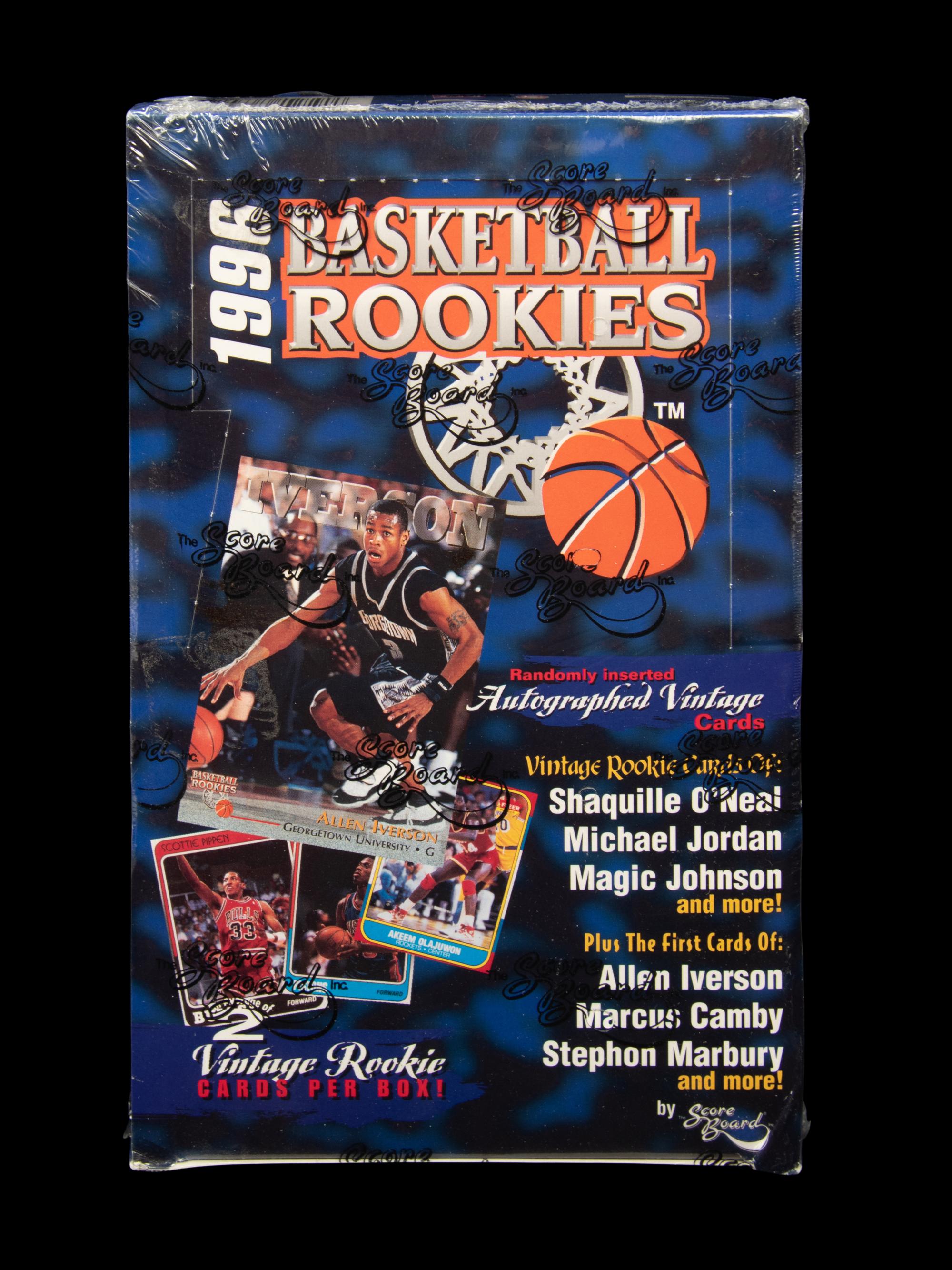 A Retail Box of 1996 Scoreboard Basketball Rookies Cards (Kobe Bryant Rookie)
