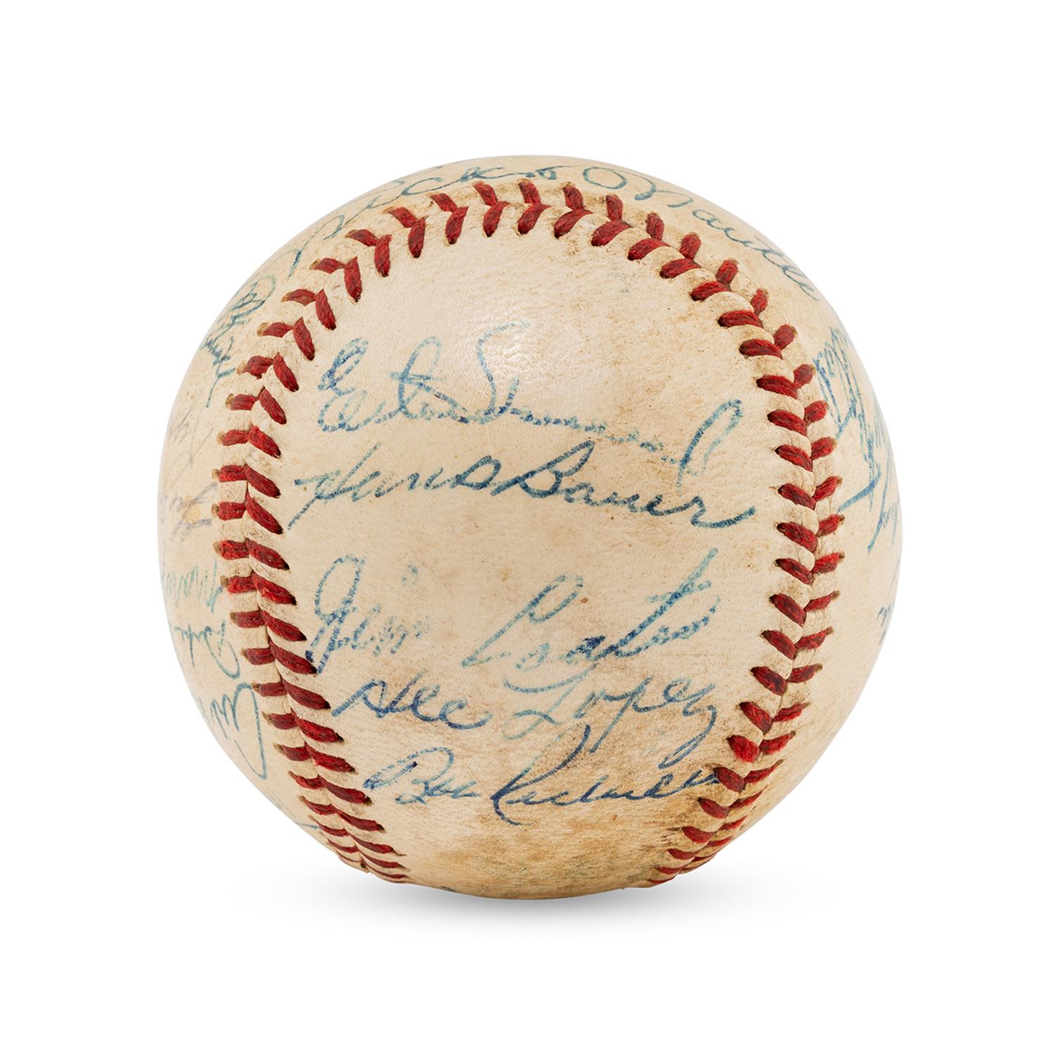 A 1959 New York Yankees Team Signed Autograph Baseball (Beckett Authentication Services Letter of Authenticity)