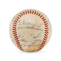 A 1959 New York Yankees Team Signed Autograph Baseball (Beckett Authentication Services Letter of Authenticity)