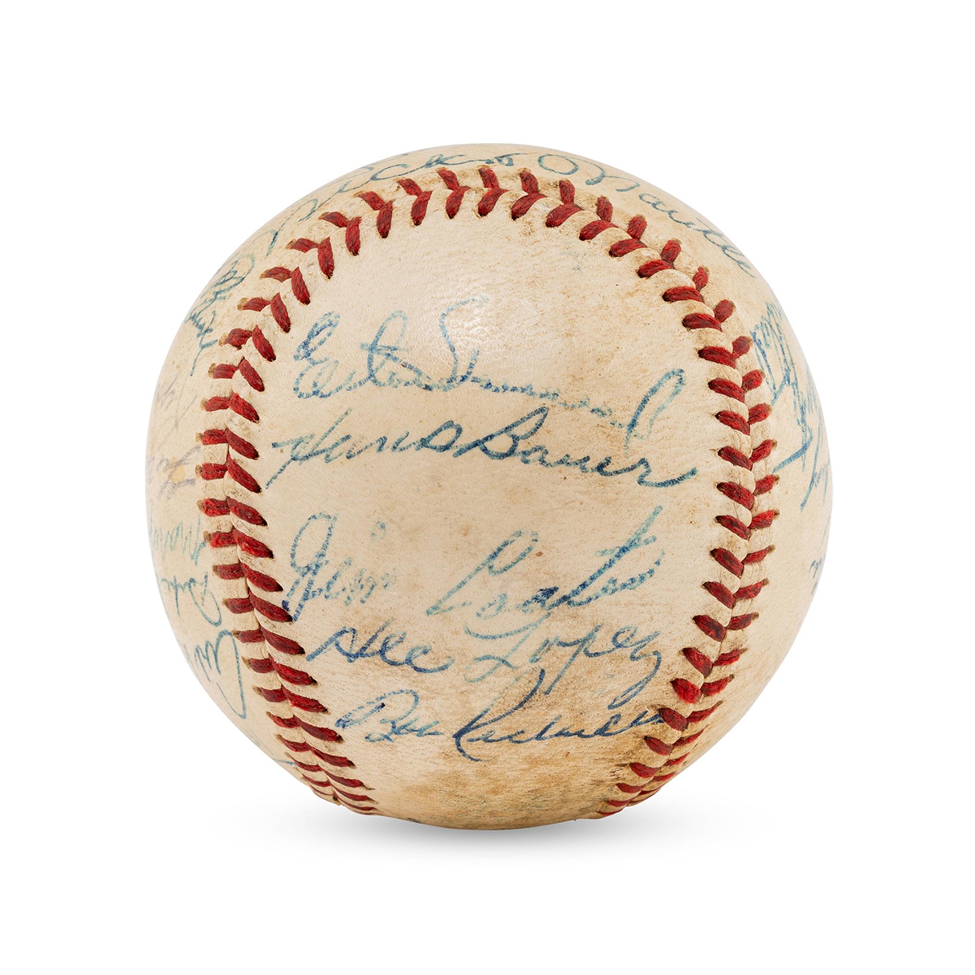 A 1959 New York Yankees Team Signed Autograph Baseball (Beckett Authentication Services Letter of Authenticity)