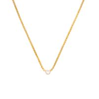 Two Yellow Gold and Diamond Necklaces