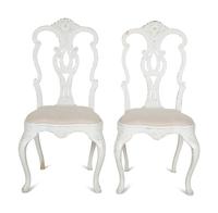 A Set of Eight Italian Painted Dining Chairs — EARLY 20TH CENTURY