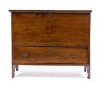 An American Mahogany Mule Chest Height 32 1/2 x width 38 1/4 x depth 17 3/4 inches.