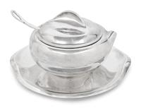 An Elsa Peretti for Tiffany and Co. Italian Silver Thumbprint Tureen, Ladle and Underplate