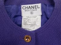 Chanel Violet Tweed Jacket, 1991