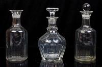 A Collection of Glass Table Articles Height of first pair 8 3/8 inches. — 20TH CENTURY