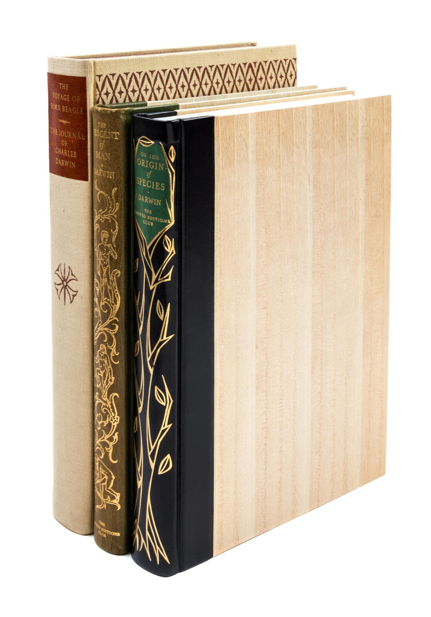 (LEC) DARWIN, CHARLES. 3 works published by the Limited Editions Club.