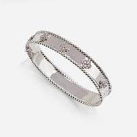 A 14K White Gold and Diamond Bracelet