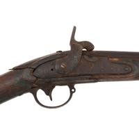 Native Used and Period Shortened US Model 1822 (1816 Type II) Musket by Harpers Ferry