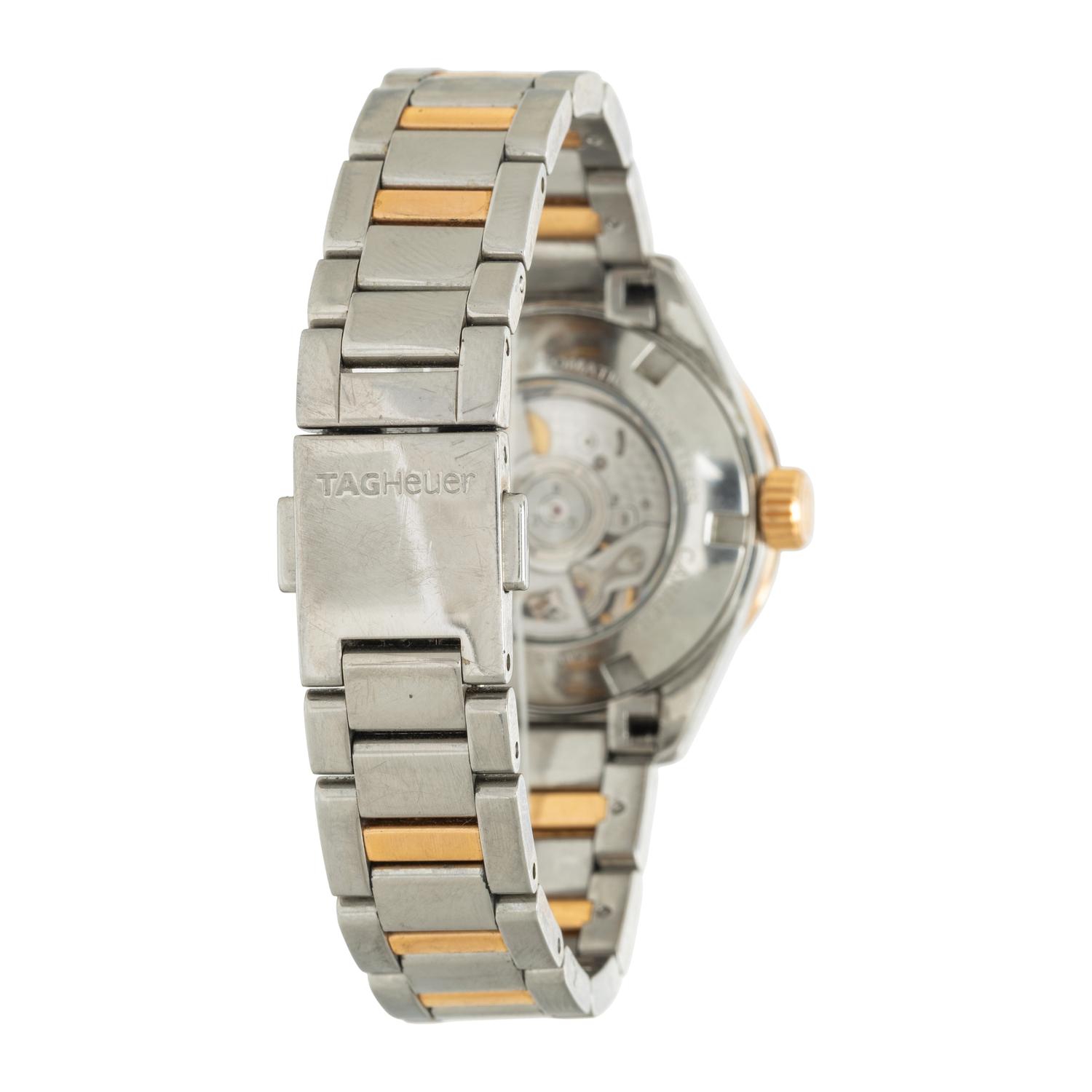 TAG Heuer, Stainless Steel, Mother-of-Pearl, and Diamond 'Carrera' Date Watch