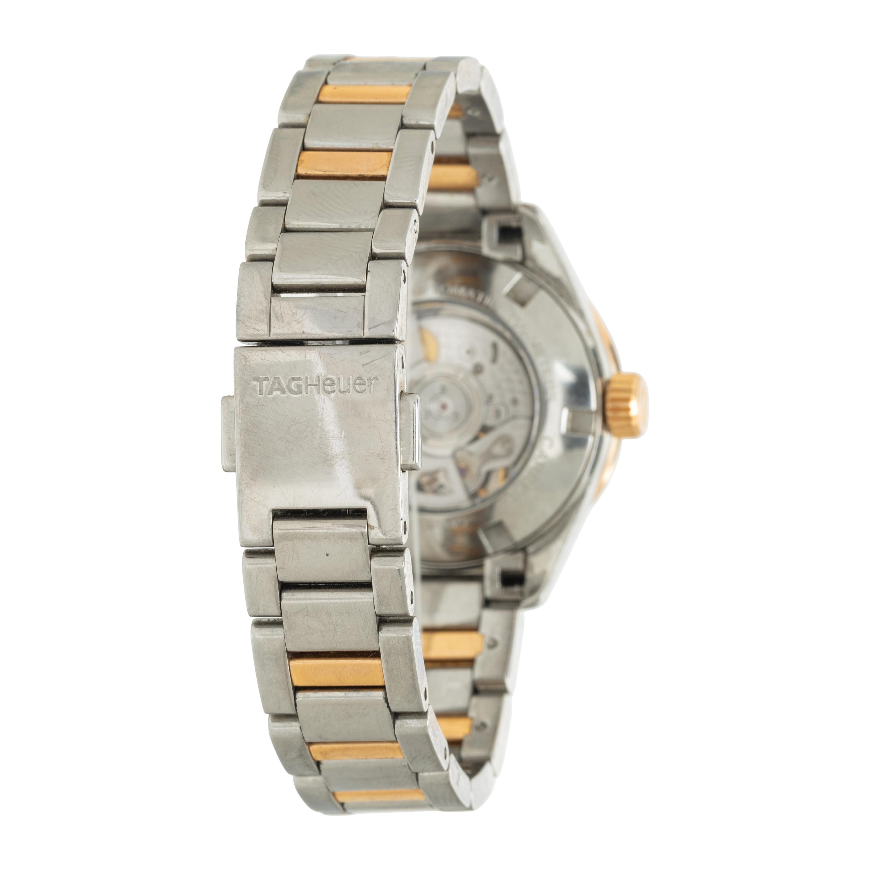 TAG Heuer, Stainless Steel, Mother-of-Pearl, and Diamond 'Carrera' Date Watch