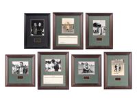 A Large Group of Masters Golf Champions Signed Autograph Displays,